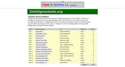 Desktop Screenshot of intelligenztests.org